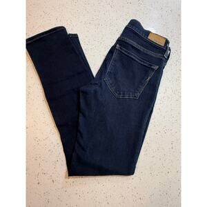 EXPRESS DARK BLUE STRETCH SKINNY MIDRISE DENIM WOMENS SIZE 00
